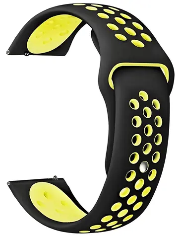 Beline Sport Silicone černo-žlutá / Řemínek pro smartwatch / silikonový / 22 mm / univerzální