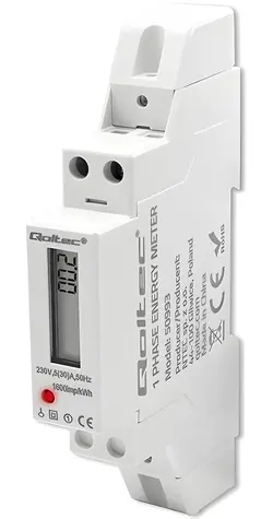 Elektroměr na DIN lištu 230V 30A / Elektroměr / Jednofázový / LCD displej / 1P
