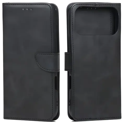 Marv Wallet Case černá / Pouzdro / Apple iPhone 17 Pro Max / knížkové s přihrádkou na kartu