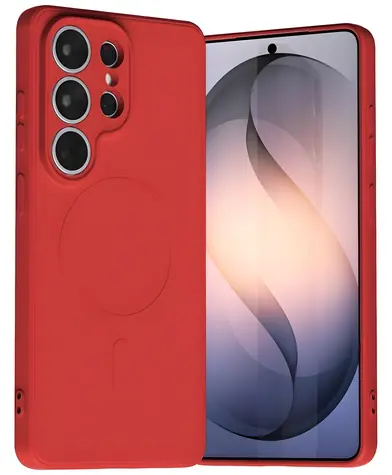 Mercury Semi-Silicone MagSafe červená / Kryt / Samsung Galaxy S26 Ultra / MagSafe / Silikon