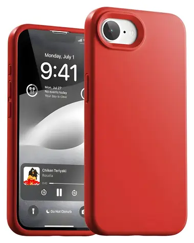 Mercury Silicone Case iPhone 16e/17e červená / Zadní kryt / Silikon