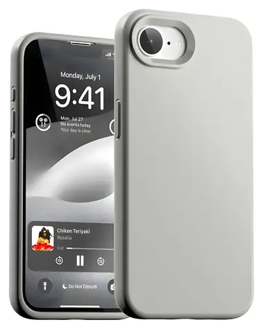 Mercury Silicone Case pro iPhone 16e/17e Stone / Zadní kryt / Silikon