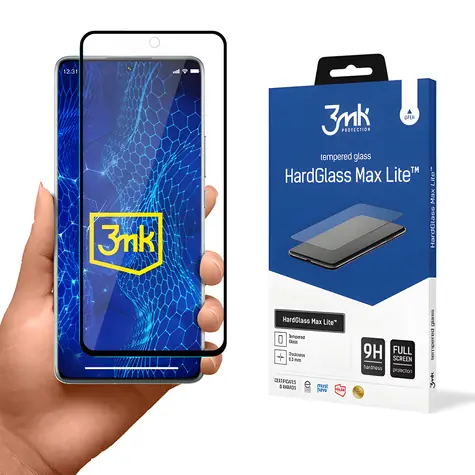 3mk HardGlass Max Lite Xiaomi 12 Pro černá / Tvrzené sklo / 9H / 0,3 mm