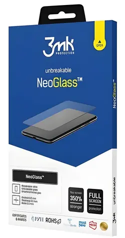 3mk NeoGlass Samsung Galaxy A22 5G černá / Hybridní sklo / 0,3 mm / Odolné proti prasknutí