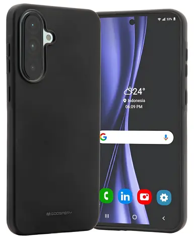 Mercury Soft pouzdro pro Samsung Galaxy A56 černá / Pouzdro / TPU / Matný povrch