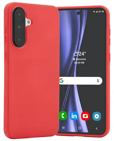Mercury Soft pouzdro pro Samsung Galaxy A56 červená / Pouzdro / TPU / Matný povrch