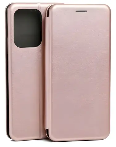 Beline Book Magnetic růžové zlato / Pouzdro typu kniha / Poco F7 Pro / Magnetické zavírání