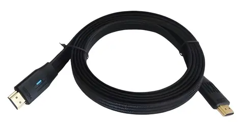 Kabel HDMI 2.1 plochý černá / Kabel HDMI / 3 m
