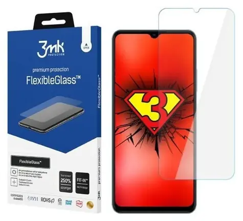 3mk FlexibleGlass pro ZTE Blade A72 4G / Hybridní sklo / Antibakteriální úprava