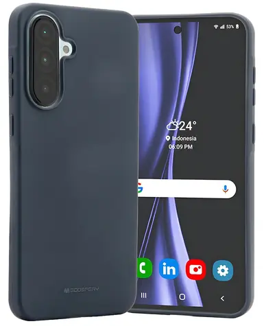 Mercury Soft pouzdro pro Samsung Galaxy A56 tmavě modrá / Pouzdro / TPU / Matný povrch