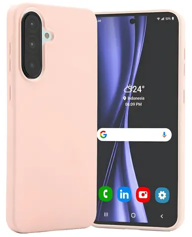 Mercury Soft pouzdro pro Samsung Galaxy A56 růžovo-béžová / Pouzdro / TPU / Matný povrch