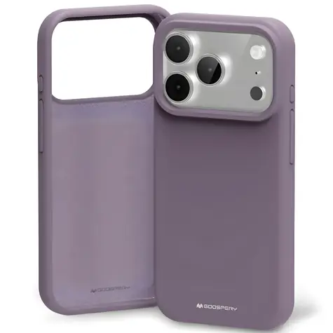Mercury Silicone Case fialová / Kryt / Apple iPhone 17 Pro / Silikon
