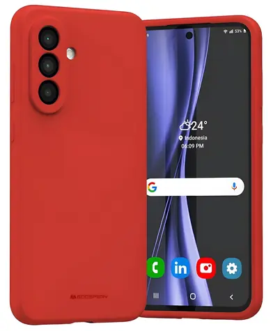 Mercury Silicone červená / Kryt / Samsung Galaxy A36 / Silikon