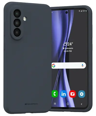 Mercury Silicone tmavě modrá / Kryt / Samsung Galaxy A36 / Silikon