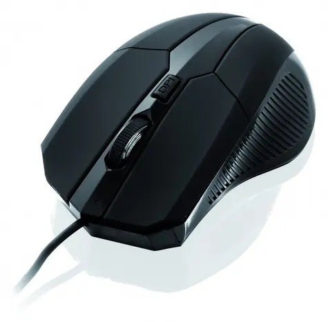 I005 černá / Laserová myš / USB / 1600 DPI / 3 tlačítka
