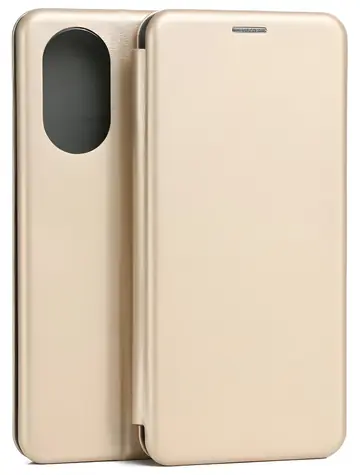 Beline Book Magnetic Case zlatá / Flipové pouzdro / Realme 12 LTE / Peněženka na karty / Magnetické zapínání