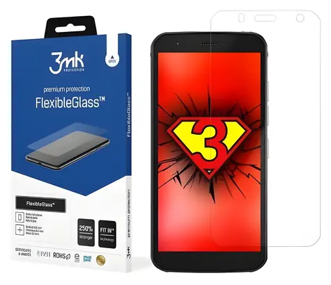 3mk FlexibleGlass CAT S52 / Hybridní sklo / Antibakteriální / 7H