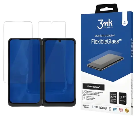 3mk FlexibleGlass LG G8X / Hybridní sklo / antibakteriální / 7H