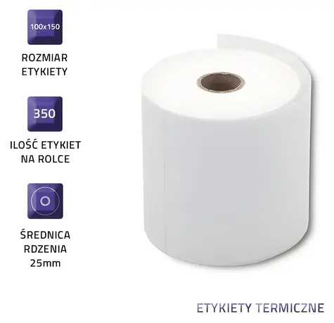 Termoetikety 100 x 150 mm / Etiketa v kotouči / 350 ks
