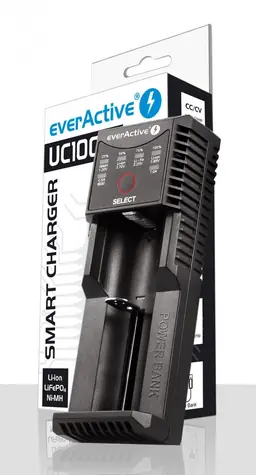 UC-100C nabíječka baterií Li-ion a Ni-MH s funkcí powerbanky / Nabíječka baterií