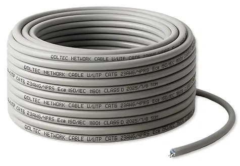 Patch kabel UTP Cat6 50 m šedý / Patch kabel / Cu / 1 Gb/s / RJ45