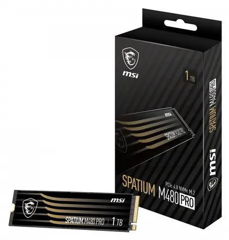MSI SPATIUM M480 PRO 1TB / SSD / M.2 2280 / PCIe 4.0 x4 NVMe / R: 7400 MB/s / W: 6000 MB/s