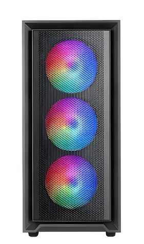 Tacens MARS MC-AIR černá / Skříň / ATX / 4x 120mm ARGB ventilátor / síťovina / 1x USB 3.2 Gen2 & 2x USB 2.0