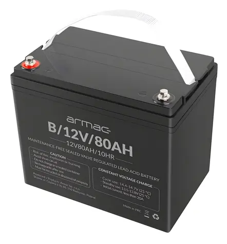 Akumulátor AGM 12V 80Ah univerzální / Olověný akumulátor / VRLA / bezúdržbový