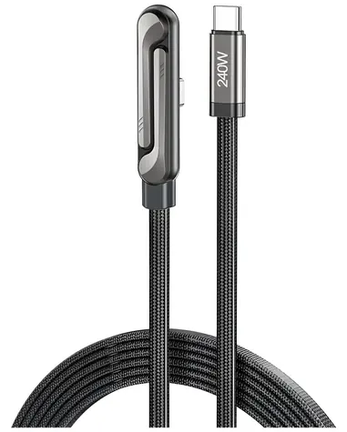 AWEI CM-12C černá / Kabel se stojánkem / USB-C - USB-C