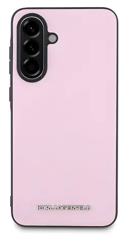 Karl Lagerfeld Saffiano Metal Logo růžová / Zadní kryt / pro Samsung Galaxy A56 / Saffiano kůže