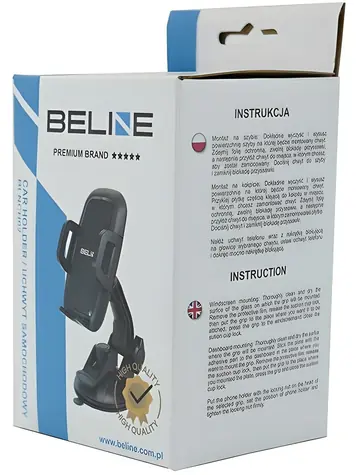 Beline BLNCH022w1 černá / Držák do auta / Na sklo i palubní desku / Rozpětí 60-105 mm