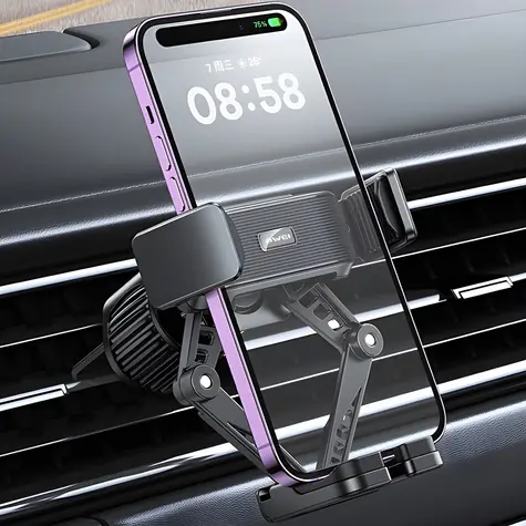 AWEI X39 černá / Držák telefonu do auta / gravitační / do ventilace / 4,0-7,0