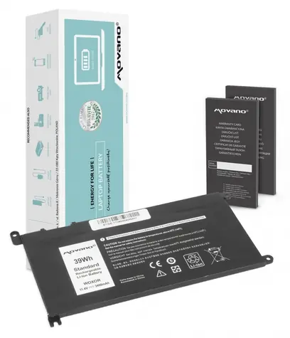 Baterie WDX0R pro Dell P75F, P62F, P66F, T2JX4 / Baterie pro notebook / 3400 mAh / 39 Wh