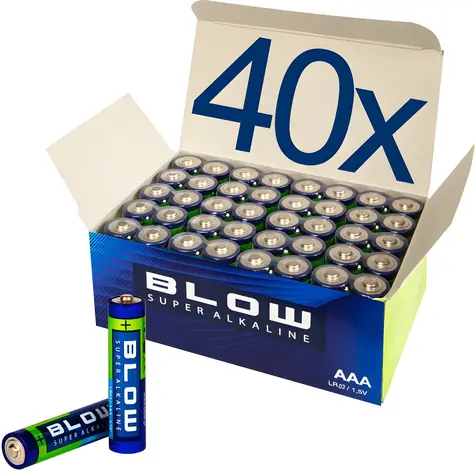 Alkalická baterie AAA LR03 Super Alkaline 40 ks / Baterie / Mikrotužková / Jednorázová