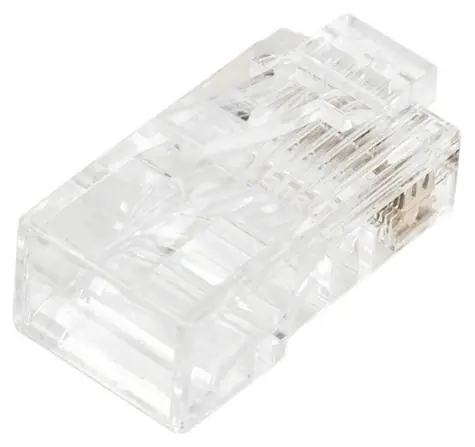UTP Konektor RJ45 (8P8C) průchozí / Konektor / Cat.5e / nestíněný / AWG 26-24 / 100 ks