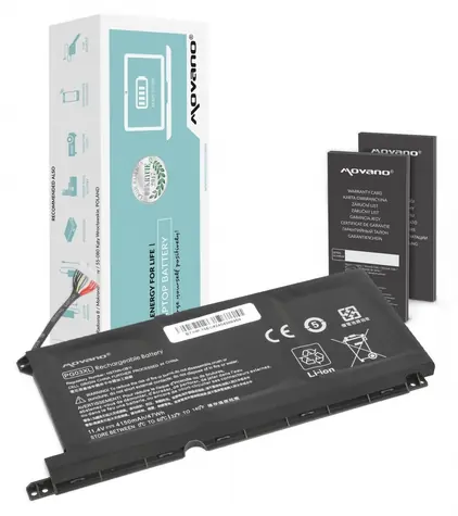 Baterie PG03XL pro HP 15-DH/15-EC/15-DK/16-A / Baterie pro notebook / 4150 mAh / 47 Wh