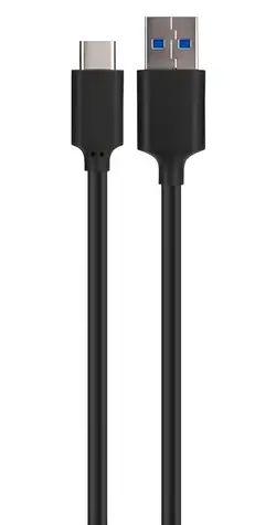 Xqisit USB-A - USB-C kabel černá / Kabel / USB 3.1 / 1 m