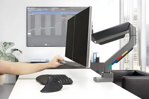 Kensington Rameno pro dva monitory SmartFit šedá / Rameno pro 2 monitory