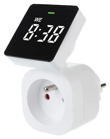 GreenBlue GB610E / Zásuvkový časovač / Digitální / IP20 / 16A