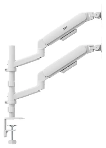 ER-692 bílá / Stolní držák pro dva monitory / 17-32