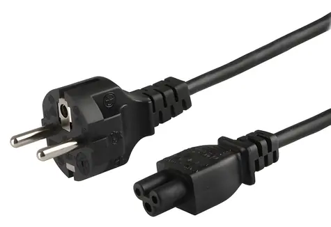 Napájecí kabel CL-81 / Napájecí kabel / IEC C5 (trojlístek) / 1,8 m / 10 ks
