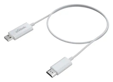 Vivitek VWD-01 bílá / Bezdrátový adaptér obrazu / Wi-Fi 802.11ac / Full HD 1080p / HDMI