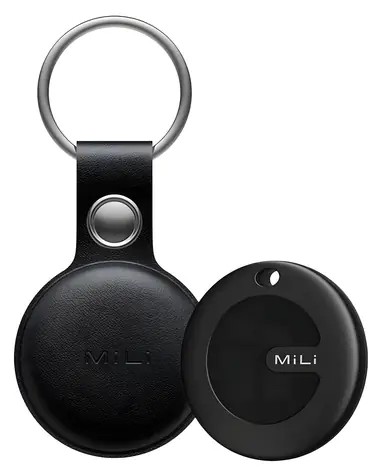 MiLi MiTag černá + klíčenka / Bluetooth lokalizační čip / IPX67 / Apple Find My