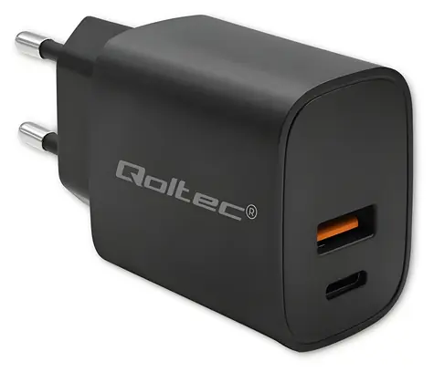 Nabíječka GaN Power Pro černá / Síťová nabíječka / USB-C, USB-A / 30W / Power Delivery