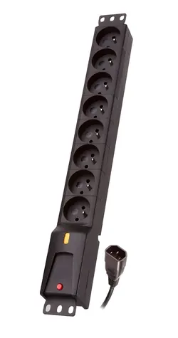 LZRM 810 BW / Napájecí panel PDU / IEC 320 / Kompaktní / 3 m