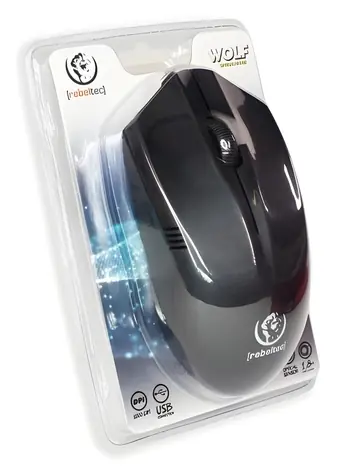 Rebeltec Wolf / Myš / Drátová / USB
