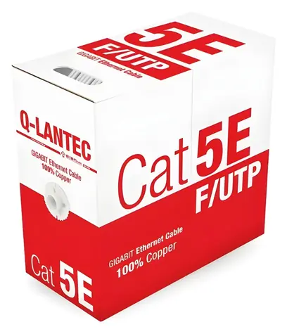 Síťový kabel F/UTP Cat5e šedý / Síťový kabel / Drát / 305 m / PVC / 24 AWG