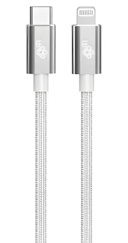 Kabel Lightning MFi - USB-C stříbrný 1 m / USB-C / MFi certifikace