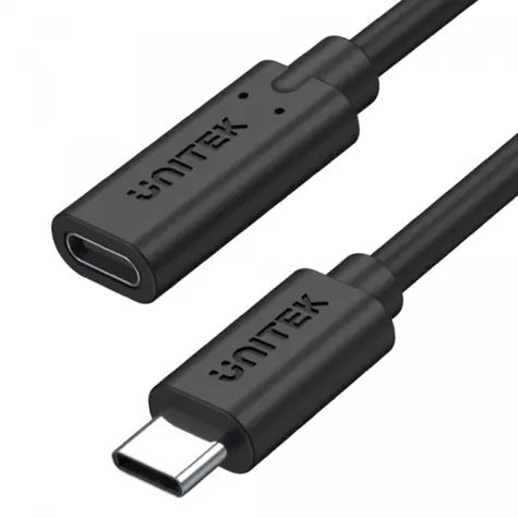 Unitek C14086BK-1M / Prodlužovací kabel USB-C / USB 3.2 Gen 2 / 10 Gbps / 4K / PD 100 W / 1 m