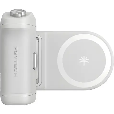 PGYTech MagCam 2 šedá / Magnetický držák telefonu s powerbankou / 3000 mAh / Bluetooth / USB-C